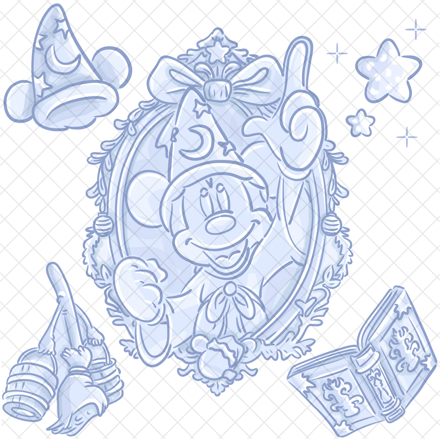 Sorcerers Xmas Blue PNG