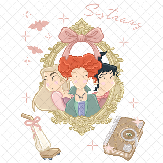 Sistaaas Pink Halloween PNG