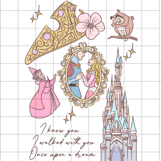 I know you… i walked with you once upon a dream PNG