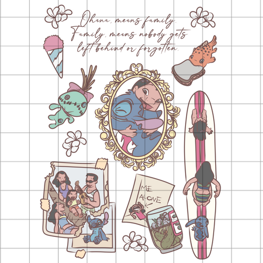 Ohana means family PNG